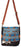 Women's Brown Upcycled Fabric Distressed Leather Shoulder Bag 17RT2115
