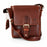 Adam Burk Unisex Small Multipurpose Leather Shoulder Crossbody Travel Bag 18ABP1BR