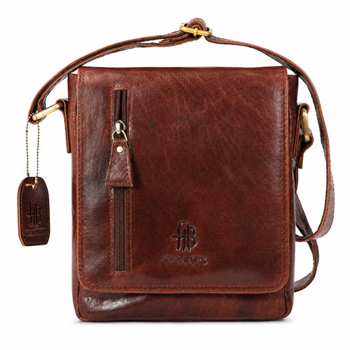 Adam Burk Unisex Small Multipurpose Leather Shoulder Crossbody Travel Bag 18ABP2BR
