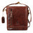 Adam Burk Unisex Small Multipurpose Leather Shoulder Crossbody Travel Bag 18ABP2BR