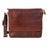 Adam Burk Leather Laptop Messenger Portfolio Shoulder Travel Bag Brown Back to   18ABP3BR