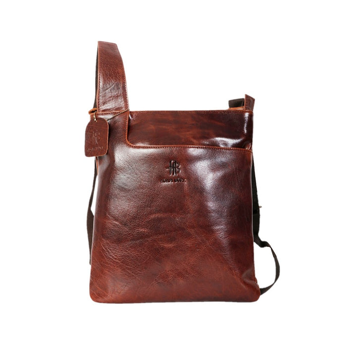 Adam Burk Unisex Small Multipurpose Leather Shoulder Crossbody Travel Bag 18ABP7BR