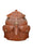 Handcrafted Full-Grain Distressed Brown Leather Vintage Weekender Carry-On Travel  Work Bookbag Backpack 18AXB03