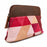 Women's Printed Brown Leather Zippered Makeup Cosmetic Bag 18ZipperedCosmetic