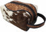 Men's Western Rodeo Fashion Sunflower Hand-Tooled Genuine Leather Cowhide Travel Toiletry Dopp Kit Bag 18FK0102