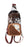 Women's Western Floral Tooled Cowhide Leather Adjustable Crossbody Sling Bag Purse 18FKB