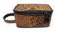 Men Women Western Wool Floral Tooled Leather Travel Toiletry Dopp Kit Bag 18FKTDopp