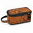 Men Women Western Wool Floral Tooled Leather Travel Toiletry Dopp Kit Bag 18FKTDopp