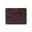 Challenger Bifold Leather Wallet Floral Embossed Handcrafted Slim Compact Brown 18FKW104B