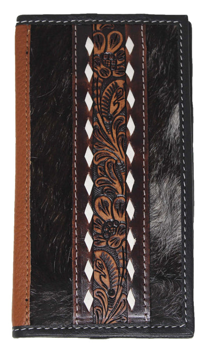 Men's Western Rodeo Wallet Leather Checkbook Cover 18FKWRodeo