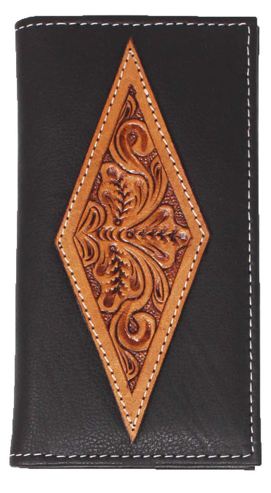 Men's Western Rodeo Wallet Leather Checkbook Cover 18FKWRodeo