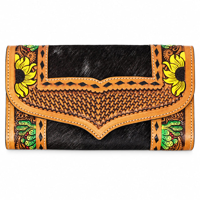 Women's Western Leather Wallet Clutch 18FKClutch