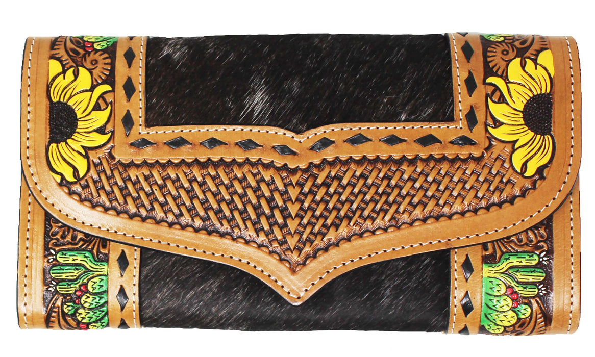 Women's Western Leather Wallet Clutch 18FKClutch