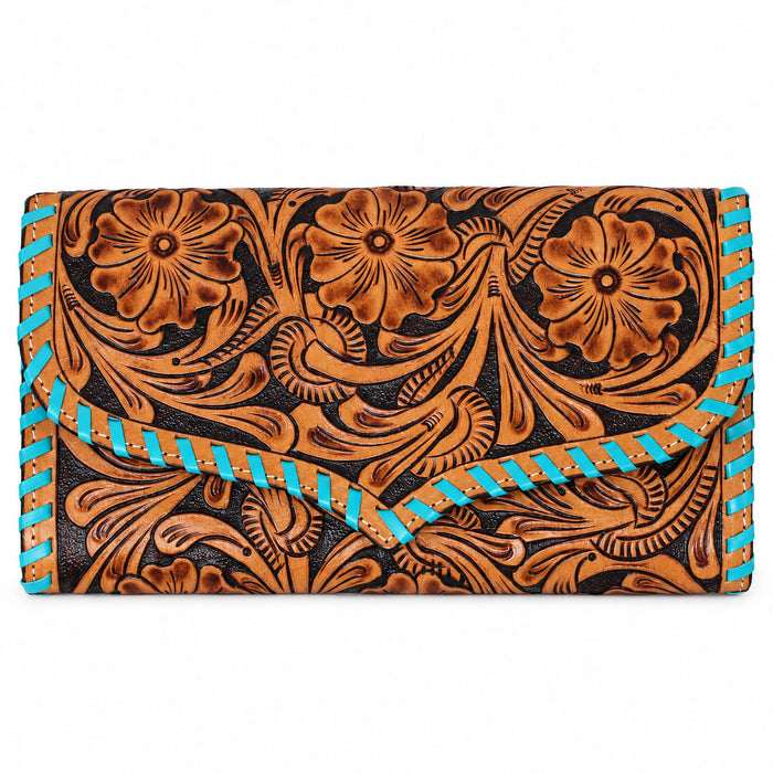 Women's Western Leather Wallet Clutch 18FKClutch