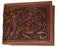 Men's Western Bifold Wallet Handcrafted Floral Tooled Leather 18FKBifold