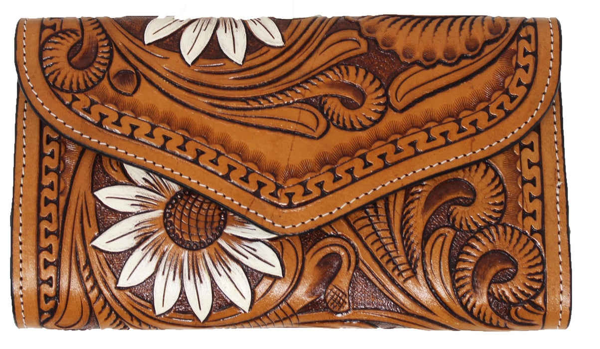 Women's Western Leather Wallet Clutch 18FKClutch
