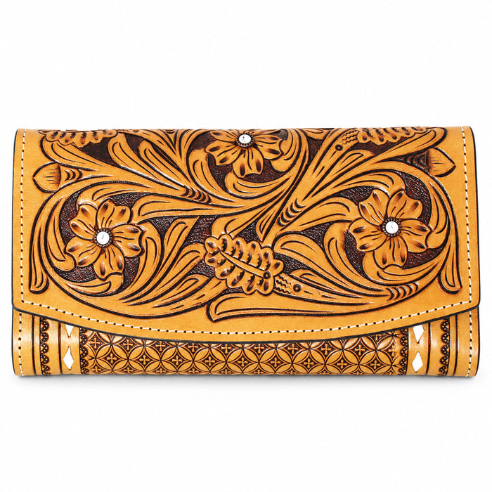 Women's Western Leather Wallet Clutch 18FKClutch