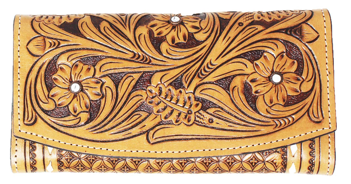 Women's Western Leather Wallet Clutch 18FKClutch