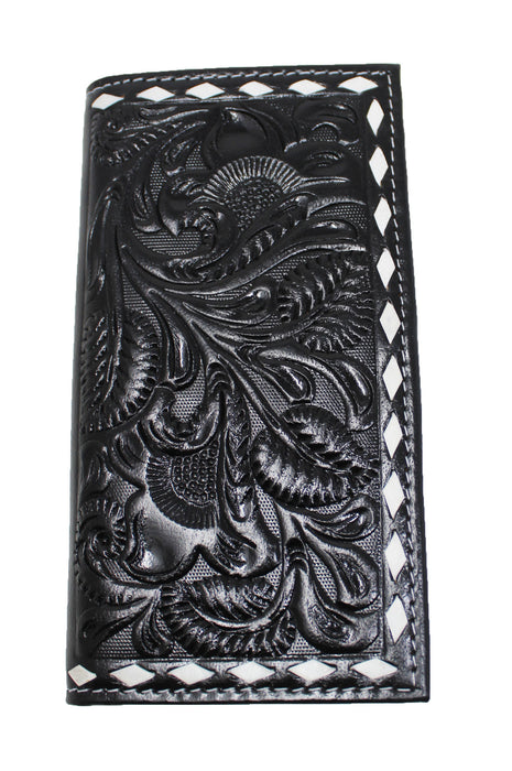 Men's Western Rodeo Wallet Leather Checkbook Cover 18FKWRodeo