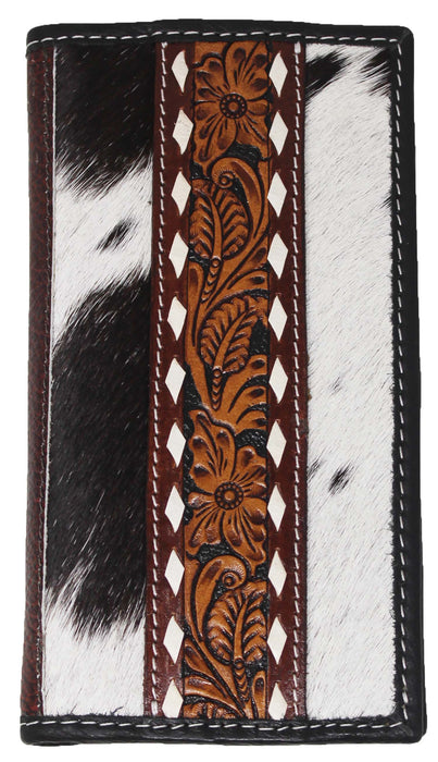 Men's Western Rodeo Wallet Leather Checkbook Cover 18FKWRodeo