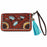 Women's Western Tooled Leather Zippered Wallet Clutch Christmas Gift 18FKClutchZipper
