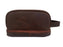 Challenger Roughstock Genuine Leather Dopp Kit Travel Toiletry Bag Distressed Brown Dual Compartment 18QST03