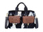 Challenger Cowhide Western Floral Tooled Pebbled Leather Business Portfolio Messenger Bag 18QSM01