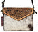 Women's Cowhide Western Floral Tooled Leather Shoulder Purse Handbag 18RAH06