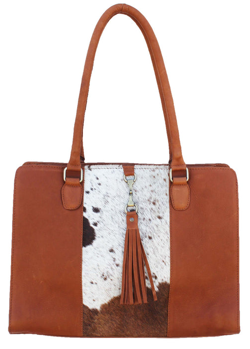 Women's Western Soft Pebbled Leather Cowhide Inaly Shoulder Handbag Tote 18RAH15