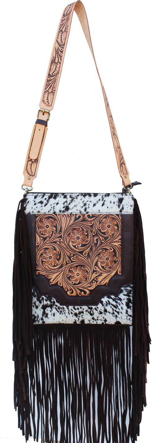 Women's Western Cowhide Leather Concealed Carry Shoulder Bag Purse 18RAH18