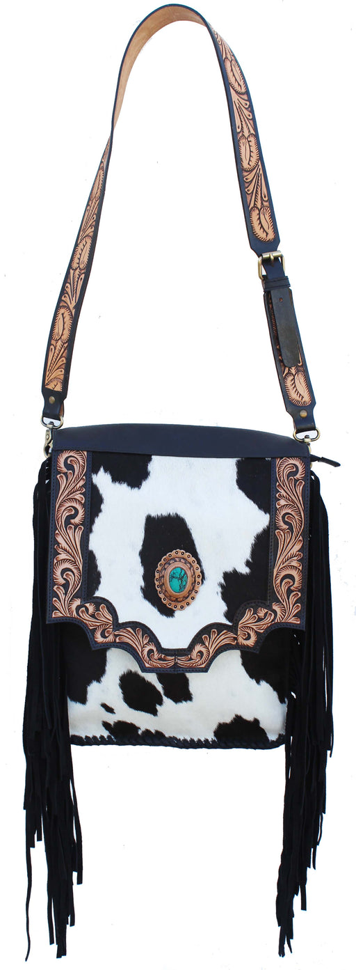 Women's Western Cowhide Leather Concealed Carry Shoulder Bag Purse 18RAH19