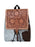 Challenger Western Floral Tooled Cowhide Leather Rucksack Backpack Travel Bag 18RSB03