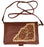 Women's Western Floral Handcrafted Pebbled Leather Shoulder Versatile Wallet Crossbody Bag 18RSH20