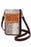Western Cowhide Antique Floral Tooled Buckstitch Leather Crossbody Phone Bag Pouch 18RSH24