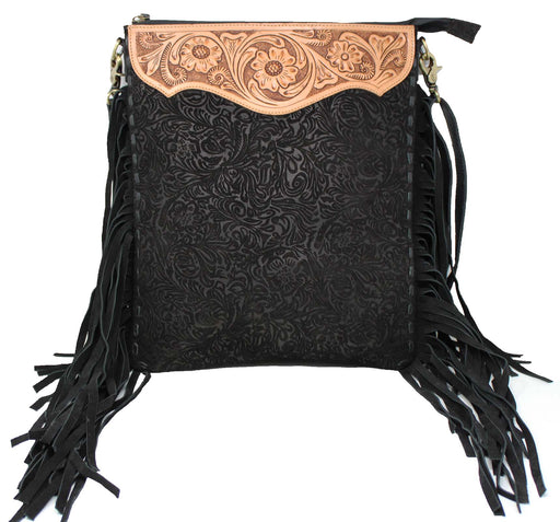 Women's Western Embossed Leather Concealed Carry Shoulder Bag Purse 18RSH26