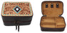 Women's Western Handcrafted Floral Tooled Jewelry Travel Case Box 18RSJ