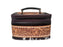 Men's Western Rodeo Fashion Sunflower Hand-Tooled Genuine Leather Cowhide Travel Toiletry Dopp Kit Bag 18RSJ15