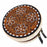 Women's Western Handcrafted Deluxe Floral Tooled Cowhide Dual Jewelry Cosmetic Organizer Travel Case Box 18RSJ