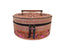 Women's Western Handcrafted Deluxe Floral Tooled Cowhide Dual Jewelry Cosmetic Organizer Travel Case Box 18RSJ