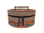 Women's Western Handcrafted Deluxe Floral Tooled Cowhide Dual Jewelry Cosmetic Organizer Travel Case Box 18RSJ