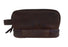 Challenger Genuine Leather Brown Dual Compartment Dopp Kit Toiletry Bag 18RST10