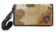 Women's Western Cowhide Floral Tooled Leather Zippered Wallet Clutch 18RSW014
