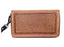 Challenger Western Leather Zipper Wallet Turquoise Floral Tooled & Basket Weave Clutch 18RSW033C