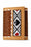 Men's Western Tooled Leather Beaded Floral Tri-Fold Wallet 18RSW-Trifold