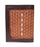 Challenger Western Bi-Fold Wallet – Ace’s Edge Antique Basket Weave with Four Aces Design, Brown Leather Trim 18RSW138B
