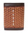 Challenger Western Tri-Fold Wallet – Ace’s Edge Basket Antique Basket Weave with Four Aces Design & Brown Trim 18RSW138T