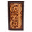 Challenger Western Rodeo Wallet – Braided Frontier Antique Floral Tooled Leather with Braided Lacing Accents, Brown Trim 18RSW151R