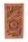 Challenger Western Rodeo Wallet – Texas Pride Floral Tooled Leather with Hand Painted Texas Flag Design 18RSW155R