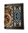 Men's Western Basket Weave Tooled Leather Beaded Bi-Fold Wallet 18RSW-Bifold