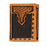 Men's Western Tooled Leather Tri-Fold Wallet 18RSW-TrifoldTooled